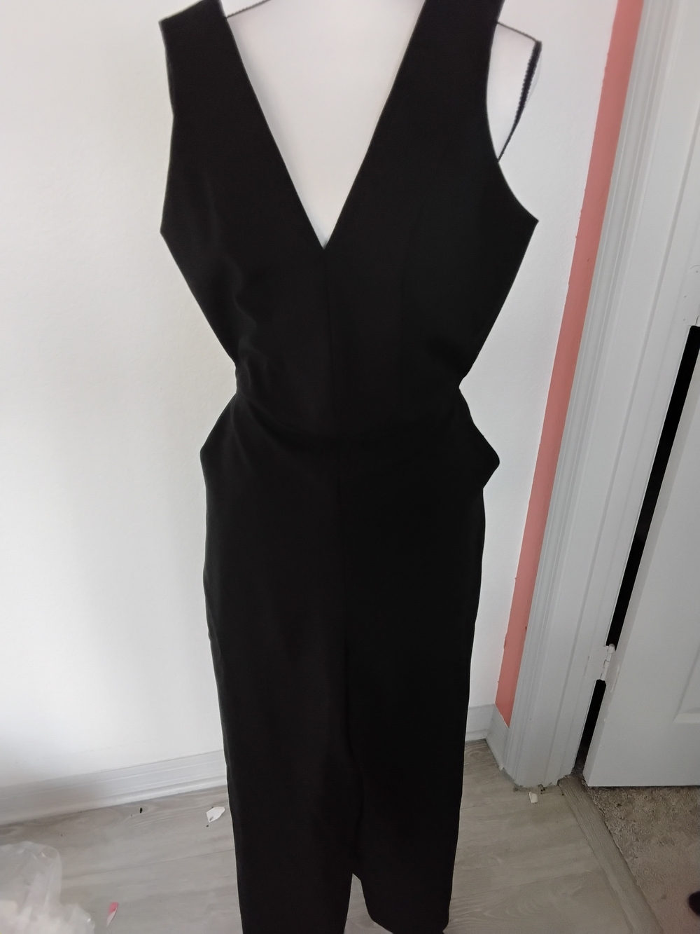 Club Monaco Black V-Neck jumpsuit
